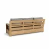 Anderson Teak Madera Deep Seating Sofa - Grey - Back Angled View - Anderson Teak Madera Deep Seating Sofa - Grey - Back Angled View