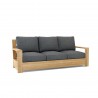 Anderson Teak Madera Deep Seating Sofa - Charcoal - Angled View