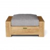 Anderson Teak Madera Ottoman - Grey - Front and Angled