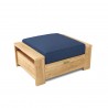 Anderson Teak Madera Ottoman - Charcoal - Angled