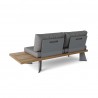 Anderson Teak Oxford Platform 2-Seater Back Side