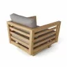 Anderson Teak Cordoba Deep Seating Swivel Armchair Back view - Anderson Teak Cordoba Deep Seating Swivel Armchair Back view