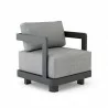 Anderson Teak Granada Deep Seating Aluminum Armchair - Anderson Teak Granada Deep Seating Aluminum Armchair