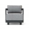 Anderson Teak Granada Deep Seating Aluminum Armchair Front