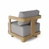 Anderson Teak Granada Deep Seating Armchair - Grey - Back Angled - Anderson Teak Granada Deep Seating Armchair - Grey - Back Angled