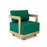 Anderson Teak Granada Deep Seating Armchair - Forest Green - Angled View