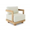 Anderson Teak Granada Deep Seating Armchair - Natural - Angled View