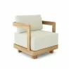 Anderson Teak Granada Deep Seating Armchair - Natural - Angled View - Anderson Teak Granada Deep Seating Armchair - Natural - Angled View