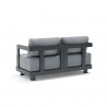 Anderson Teak Granada Deep Seating Aluminum Loveseat Back