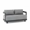 Anderson Teak Granada Deep Seating Aluminum Loveseat - Anderson Teak Granada Deep Seating Aluminum Loveseat