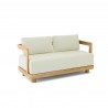 Anderson Teak Granada Deep Seating Loveseat - Natural - Angled View