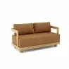 Anderson Teak Granada Deep Seating Loveseat - Teak - Angled View - Anderson Teak Granada Deep Seating Loveseat - Teak - Angled View
