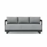 Anderson Teak Granada Deep Seating Aluminum Sofa  Front - Anderson Teak Granada Deep Seating Aluminum Sofa  Front