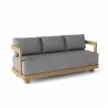 Anderson Teak Granada Deep Seating Sofa - Grey - Angled - Anderson Teak Granada Deep Seating Sofa - Grey - Angled