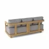 Anderson Teak Granada Deep Seating Sofa - Grey - Angled - Anderson Teak Granada Deep Seating Sofa - Grey - Angled
