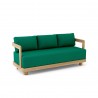Anderson Teak Granada Deep Seating Sofa - Forest Green - Angled