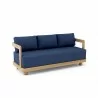Anderson Teak Granada Deep Seating Sofa - Navy - Angled - Anderson Teak Granada Deep Seating Sofa - Navy - Angled