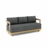 Anderson Teak Granada Deep Seating Sofa - Charcoal - Angled - Anderson Teak Granada Deep Seating Sofa - Charcoal - Angled