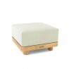 Anderson Teak Granada Ottoman - Natural - Angled