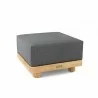 Anderson Teak Granada Ottoman - Natural - Angled - Anderson Teak Granada Ottoman - Natural - Angled