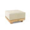 Anderson Teak Granada Ottoman - Natural - Angled