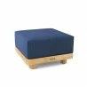 Anderson Teak Granada Ottoman - Natural - Angled - Anderson Teak Granada Ottoman - Natural - Angled