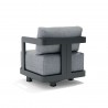 Anderson Teak Granada Deep Seating Aluminum Swivel Armchair Back