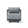 Anderson Teak Granada Deep Seating Aluminum Swivel Armchair 