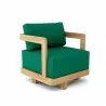 Anderson Teak Granada Swivel Armchair - Forest Green - Angled - Anderson Teak Granada Swivel Armchair - Forest Green - Angled