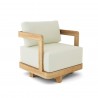 Anderson Teak Granada Swivel Armchair - Natural - Angled