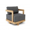 Anderson Teak Granada Swivel Armchair - Charcoal - Angled