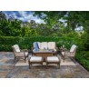 Tortuga Outdoor Rio Vista 7pc Fire Table Sofa Set (Sandstone)