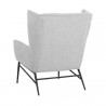 Sunpan Kasen Lounge Chair Belfast Heather Grey - Back Side Angle