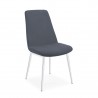 Bellini Modern Living Athena Dining Chair Fabric BLUE, CHARCOAL GREY, GREY, ORANGE, Front Side Angle