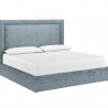 Sunpan Nylah Bed King Bergen French Blue - Front Side Angle