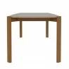 Manhattan Comfort Mid-Century Modern Gales 70.87 Dining Table with Solid Wood Legs in Greige Side - Manhattan Comfort Mid-Century Modern Gales 70.87 Dining Table with Solid Wood Legs in Greige Side