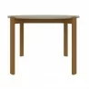 Manhattan Comfort Mid-Century Modern Gales Round 46.54 Dining Table with Solid Wood Legs Greige Front - Manhattan Comfort Mid-Century Modern Gales Round 46.54 Dining Table with Solid Wood Legs Greige Front