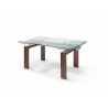 Whiteline Modern Living Davy Extendable Dining Table - Walnut - Whiteline Modern Living Davy Extendable Dining Table - Walnut