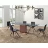 Pilastro Extendable Dining Table - Lfestyle with Set - Pilastro Extendable Dining Table - Lfestyle with Set