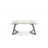 Delta Extendable Dining Table - Front - Grey