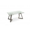 Delta Extendable Dining Table - Angled View - Grey