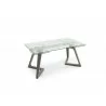 Delta Extendable Dining Table - Angled View - Grey - Delta Extendable Dining Table - Angled View - Grey