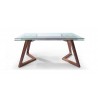 Delta Extendable Dining Table - Walnut - Front Extended