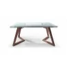 Delta Extendable Dining Table - Walnut - Front Extended - Delta Extendable Dining Table - Walnut - Front Extended