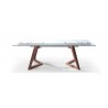 Delta Extendable Dining Table - Walnut - Front Extended