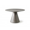 Kira Round Dining Table In Gray Oak Top