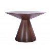Kira Round Dining Table In Walnut Top