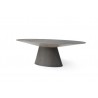Flow Round Dining Table in Grey - Angled