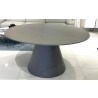 Whiteline Modern Living Norfolk Dining Table In Grey - Top Angled