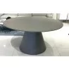 Whiteline Modern Living Norfolk Dining Table In Grey - Top Angled - Whiteline Modern Living Norfolk Dining Table In Grey - Top Angled